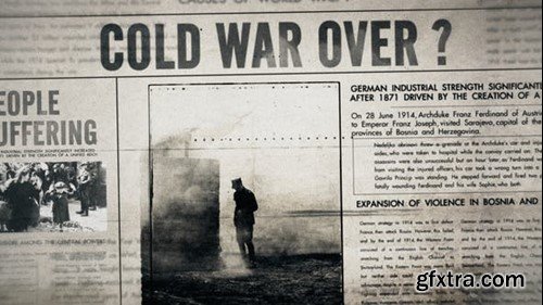 Videohive Newspaper Vintage History Headlines Promo 45617373