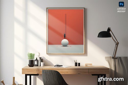 Modern Minimal Wall Art Mockup