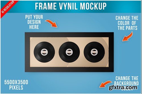 Frame Vynil Mockup