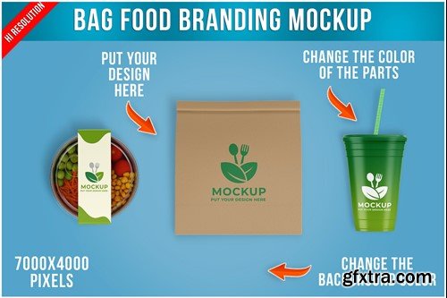 Bag Food Branding Mockup