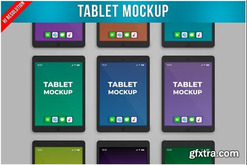 Tablet Top View Mockup