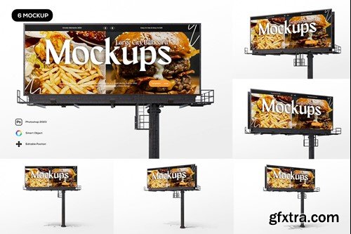 Large City Billboard Mockup