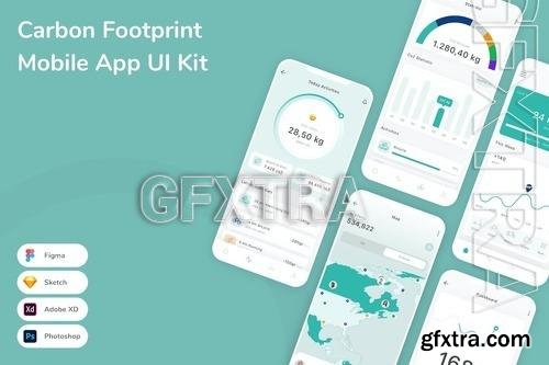 Carbon Footprint Mobile App UI Kit U6GNLMQ