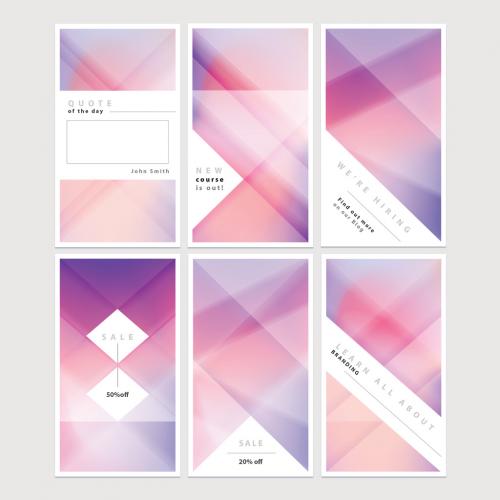 Abstract Geometric Colorful Social Media Story Layouts 378404795