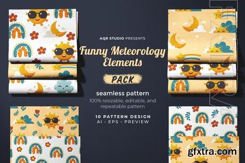 Funny Meteorology - Seamless Pattern 