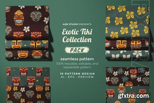 Exotic Tiki Collection - Seamless Pattern 