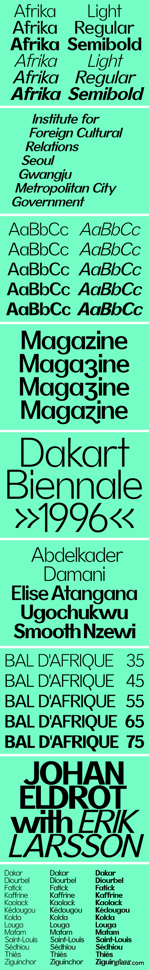 Afrika Sans Font Family