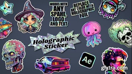 Videohive Holographic Sticker 45794505