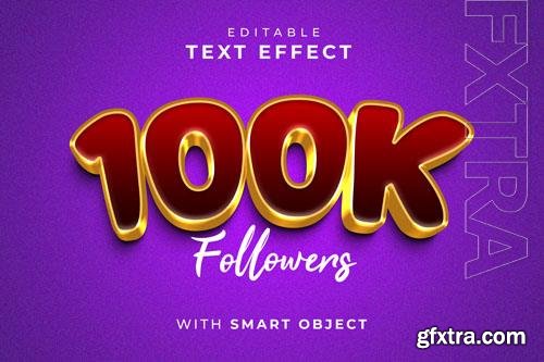 PSD purple background with a number of followers in gold letters