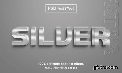 PSD gray background with the word silver in the middle