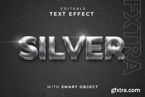 PSD black background with silver text effect