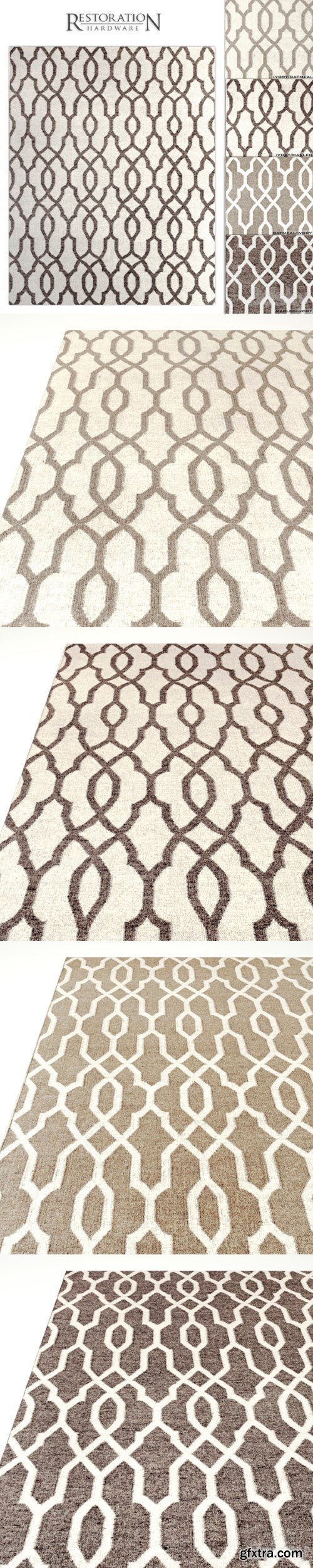 RH Fretwork Flatweave Rug