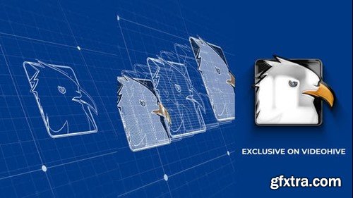 Videohive Blueprint Grid Logo Reveal 5 45779582