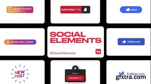 Videohive Social Elements for After Effects 45737327