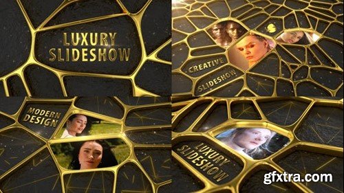 Videohive 3d Luxury Golden Slideshow 43968995