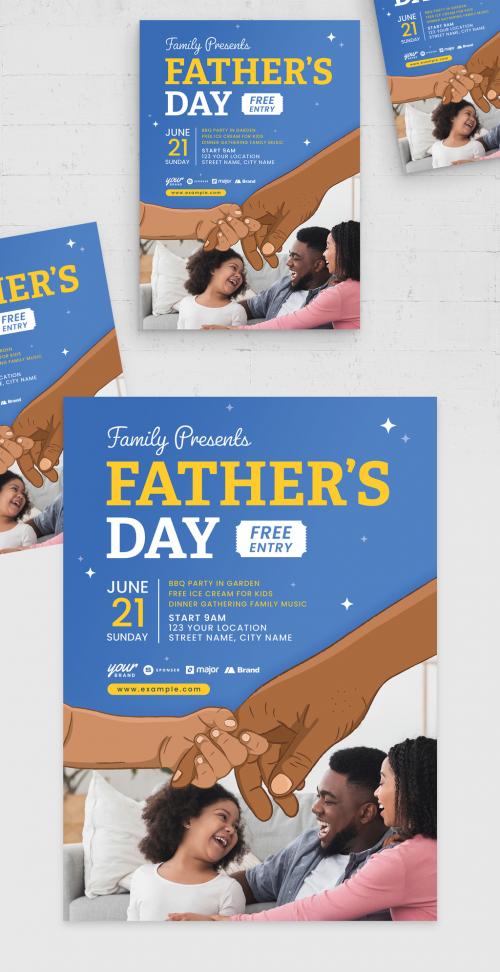 Father's Day Flyer Template 546484065