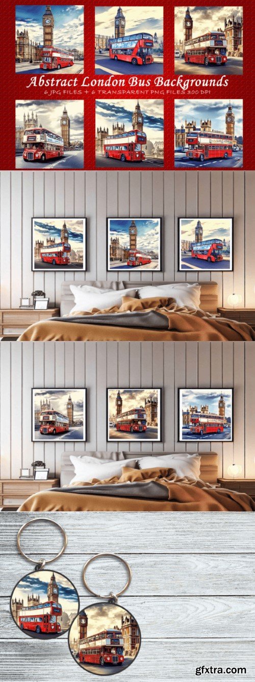 Abstract London Bus Backgrounds