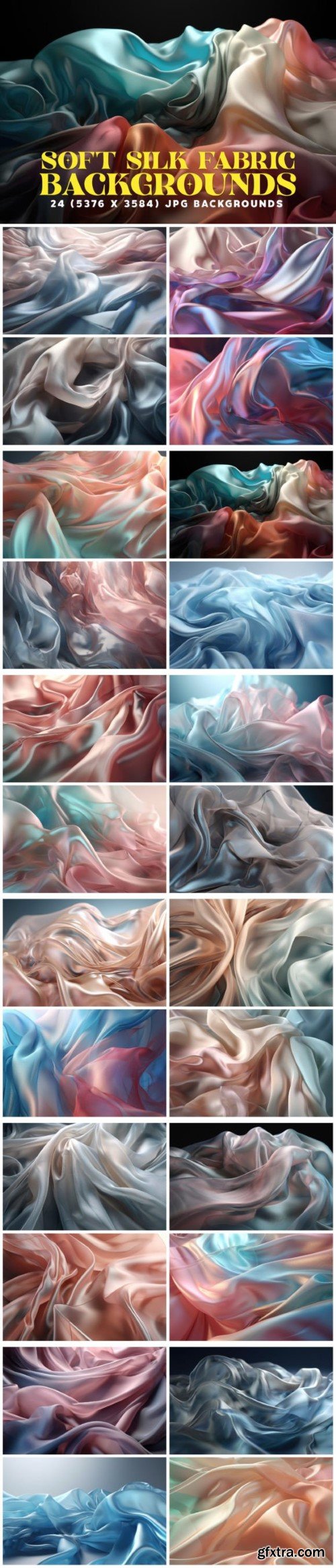 24 Soft Silk Fabric Backgrounds