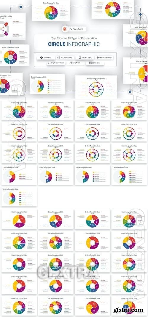 Circle Infographic Package Template HFJDF4U