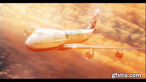 Videohive Airplane Flight Sky Business Travel Logo 45553148