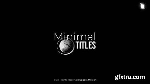 Videohive Minimal Titles _AE 45806488