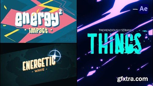 Videohive 2D Energy Text Logo Reveals [After Effects] 45811523