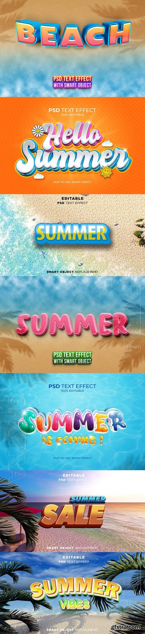 Psd style text effect editable set vol 457