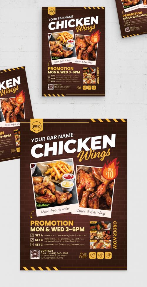 Chicken Wings Flyer Template 594233676