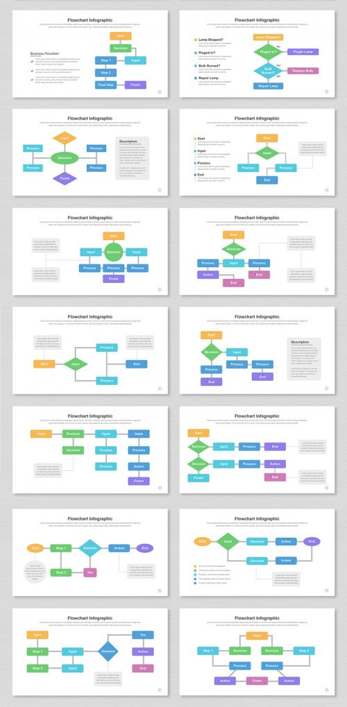 Flowchart Presentation Design Layout 588974512