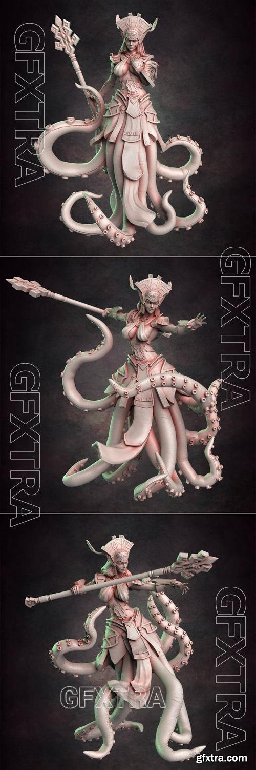 Red Clay Collectibles - Cecaelia Wizard 01-04 &ndash; 3D Print Model