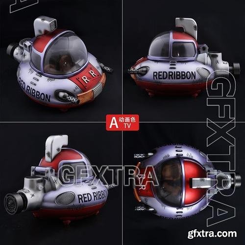 Submarine rubbon red &ndash; 3D Print Model
