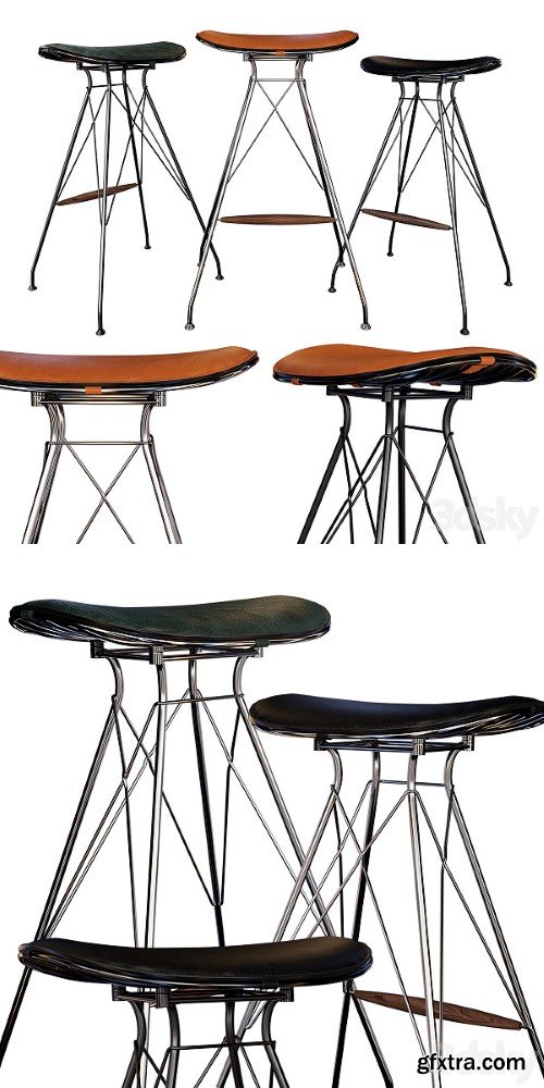 Wire Bar Stool by Overgaard & Dyrman