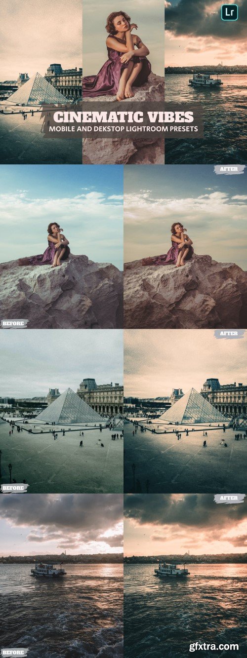 Cinematic Vib Lightroom Presets Dekstop and Mobile