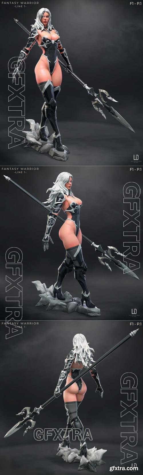 Fantasy Warrior - Line 1 - Jhiana F1 - P.1 &ndash; 3D Print Model