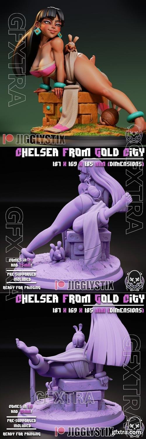 Chelsea from Gold City - Jigglystix &ndash; 3D Print Model