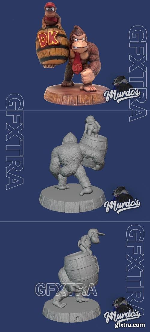 Murdos - Donkey Kong with Diddy &ndash; 3D Print Model