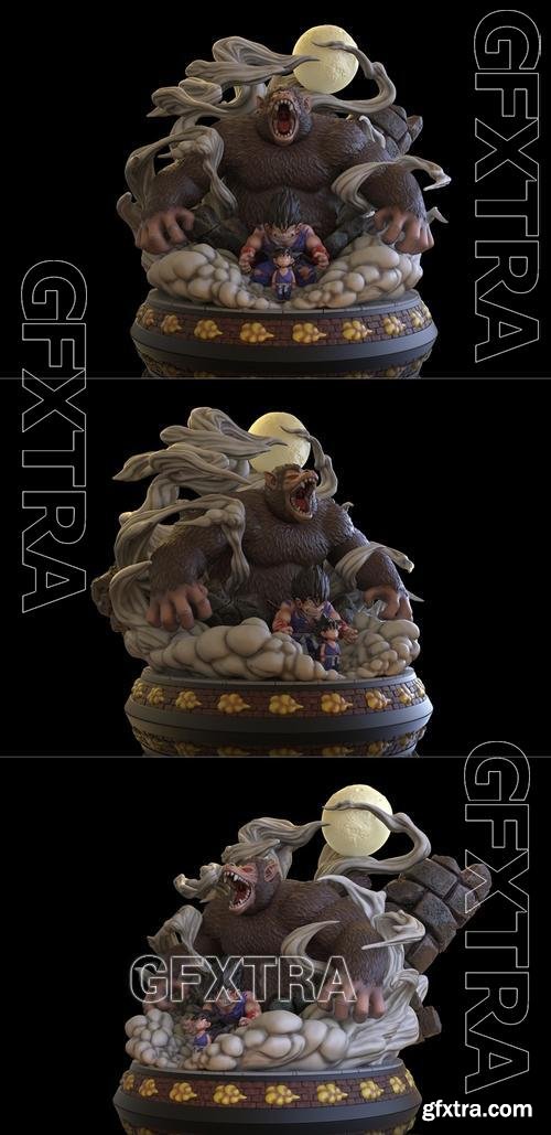 Goku Gorilla Transformation &ndash; 3D Print Model