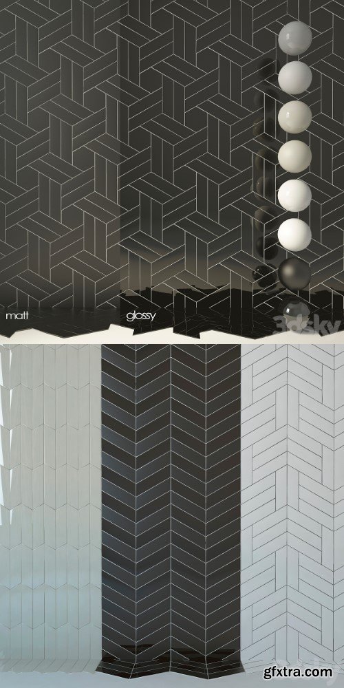 Tile Equipe Chevron Wall SET