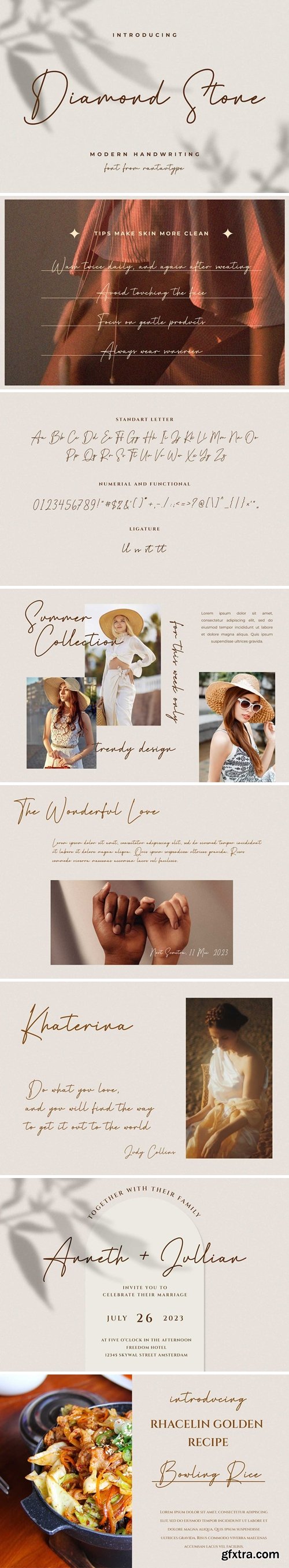 Diamond Stone Handwritten Font