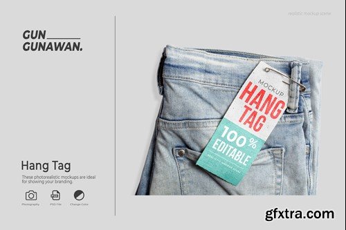 Jeans Hang Tag Mockup SD2ALMH