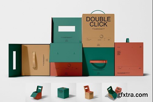 Paper Box Mockup Set E8P2ZNL