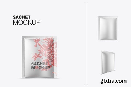 Set Metallic Sachet Mockup AF3FXDY