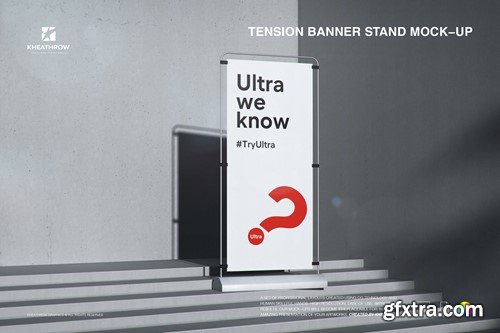 Tension Banner Stand Mock-Up NNKRJWZ