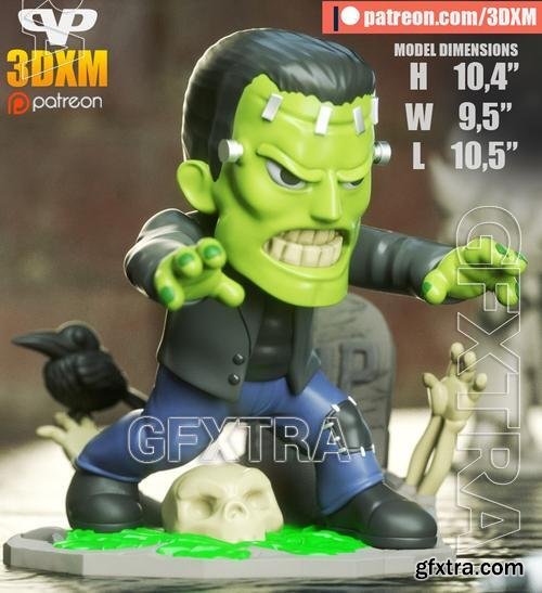 3DXM - Frankenstein Chibi &ndash; 3D Print Model