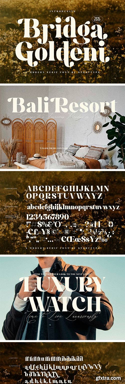 Bridga Goldeni Font