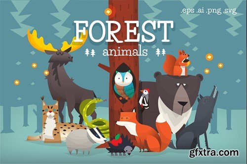 Forest animals and Plants ZADCASA