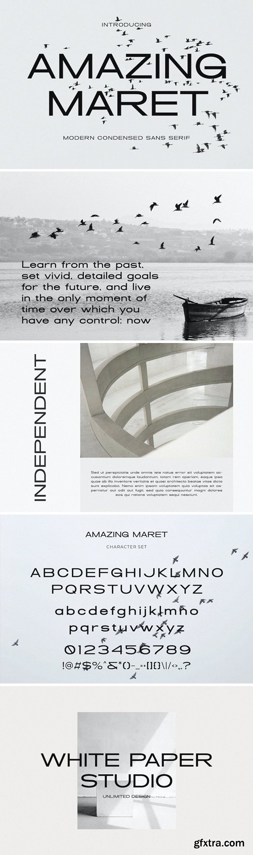 Amazing Maret - Modern Condensed Sans Serif Font