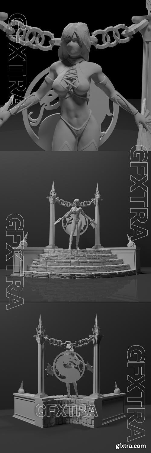 Kitana Mortal Kombat Character &ndash; 3D Print Model