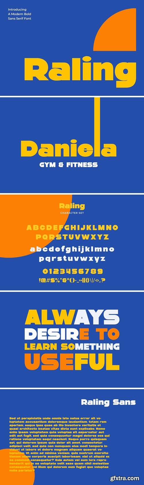 Raling - A Display Bold Sans Serif Font