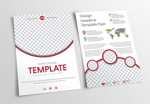 Circular Header and Footer Flyer Layout 1 139157149